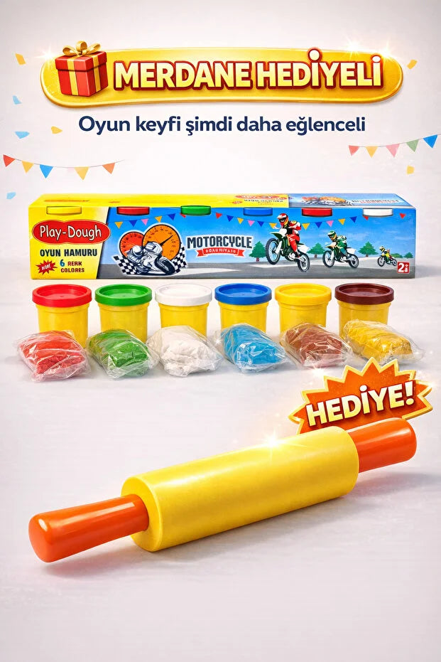 6'lı Oyun Hamuru Seti Hediye